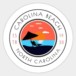 Carolina Beach, North Carolina for Summertime Rest Sticker